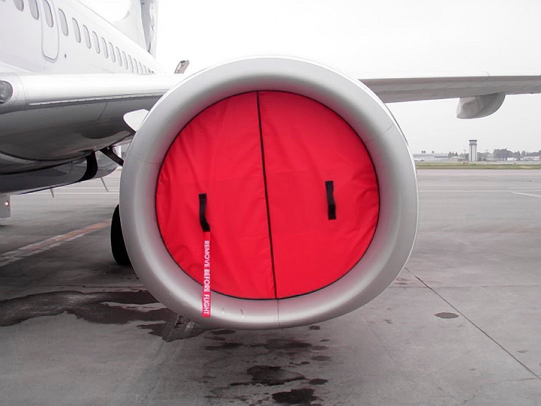 Boeing 737 Engine Inlet plugs, folding type, CFM-56 engines