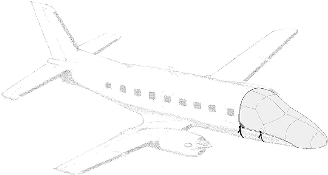 The Bandeirante Windshield/Nose Cover is shown above.