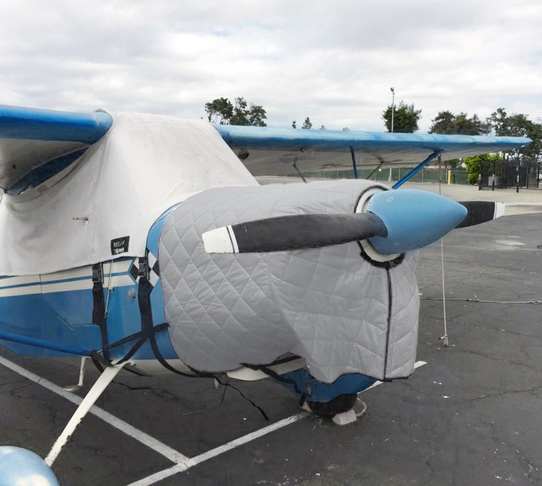 FOR INTERIOR USE. Bellance Citabria Insulated Hangar Blanket, available in Red or Silver