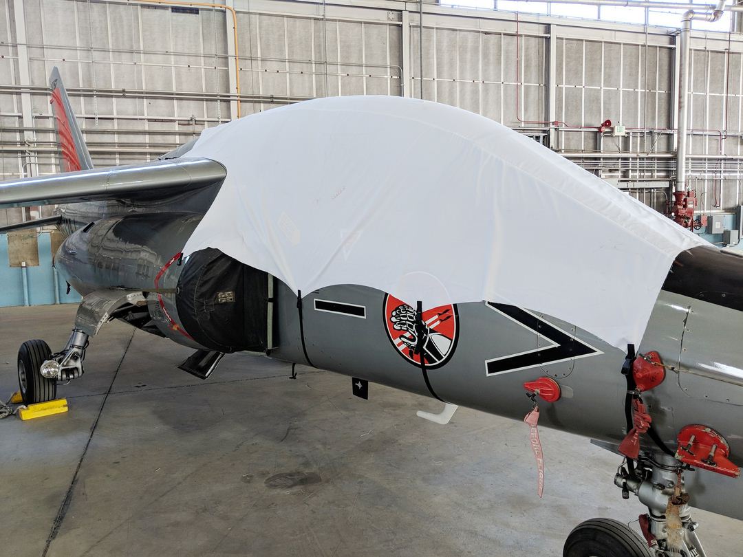 Dornier Alpha Jet Canopy Cover, test fit cover