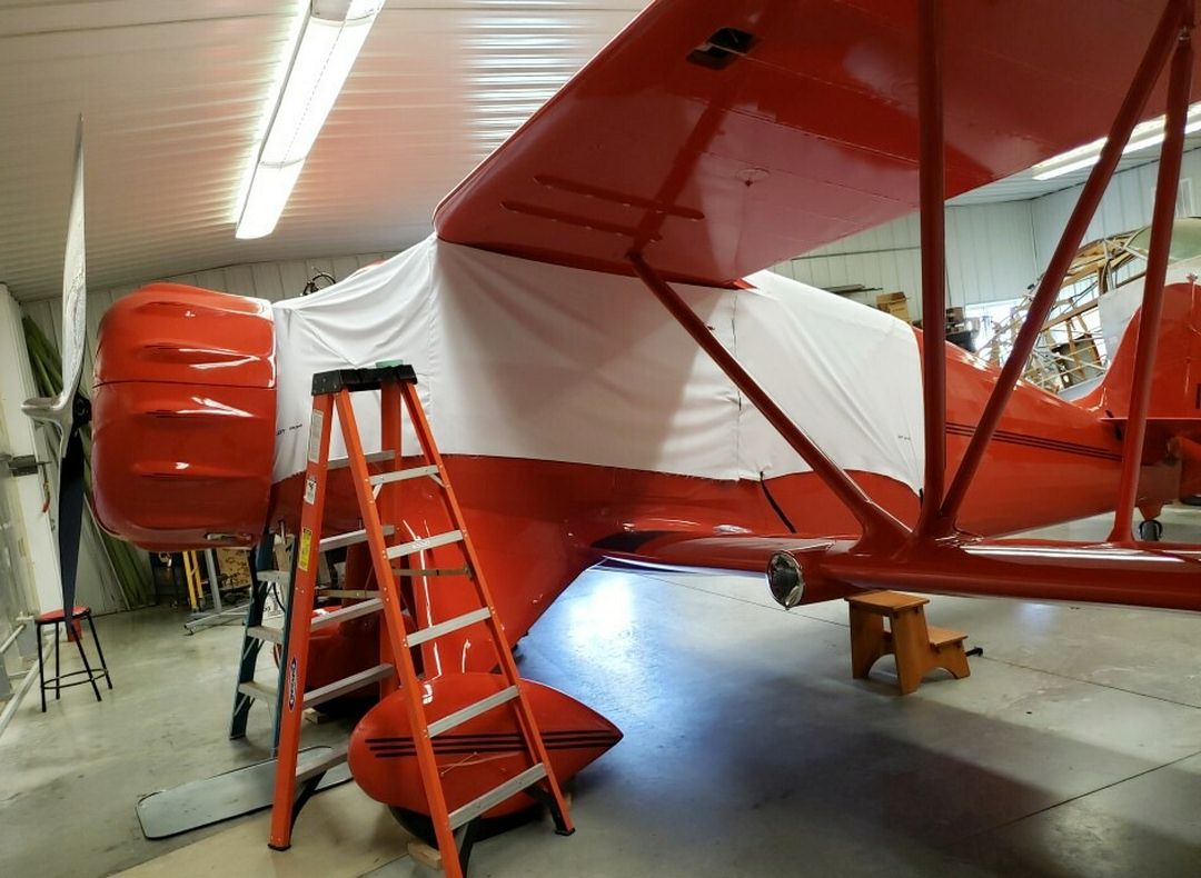 Waco YKC Canopy Cover, test fit cover