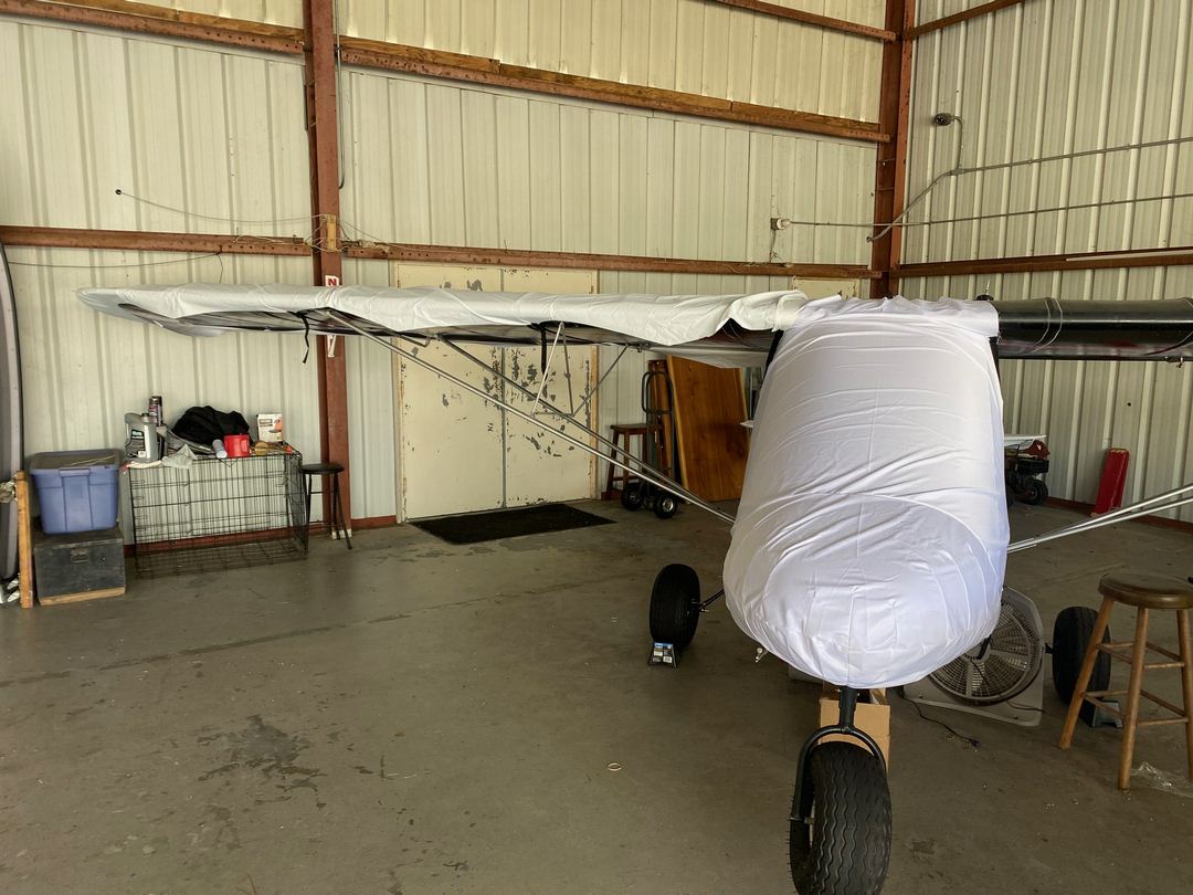 Rans S-12 Canopy/Nose & Wing Covers, test fit